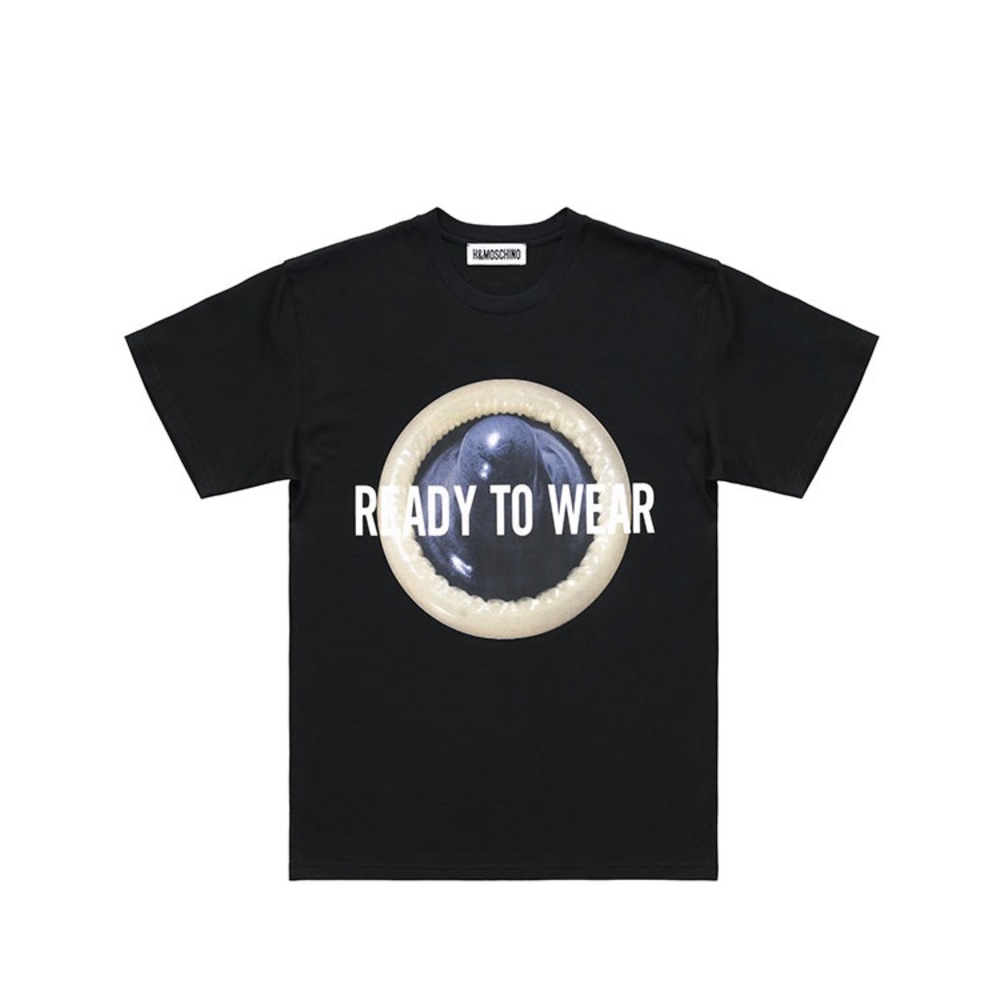 H&M Moschino Ready To Wear Condom t-shirt